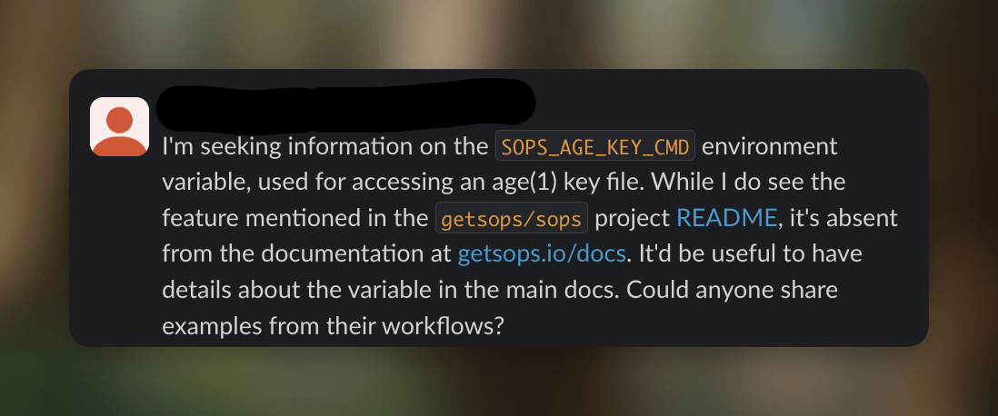 Slack Message
